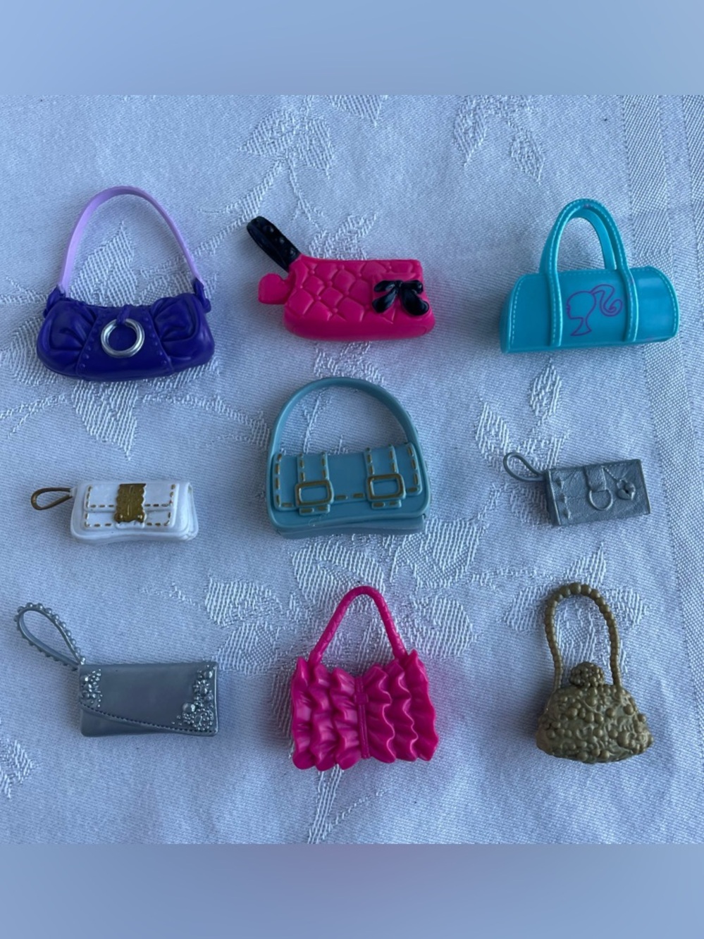 Barbie Pirae Clutch Wristlet Lot My Scene Fashioniata Purple Pink Ruffle 9 pcs